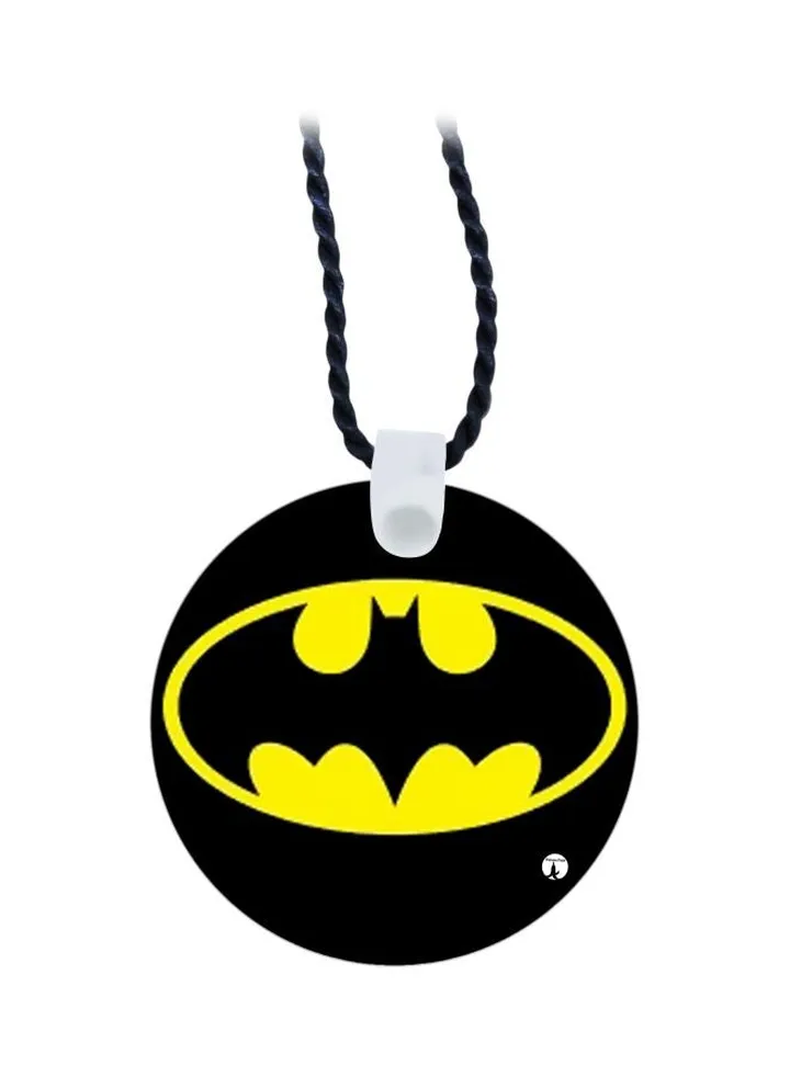 Batman Logo Printed Pendant Necklace