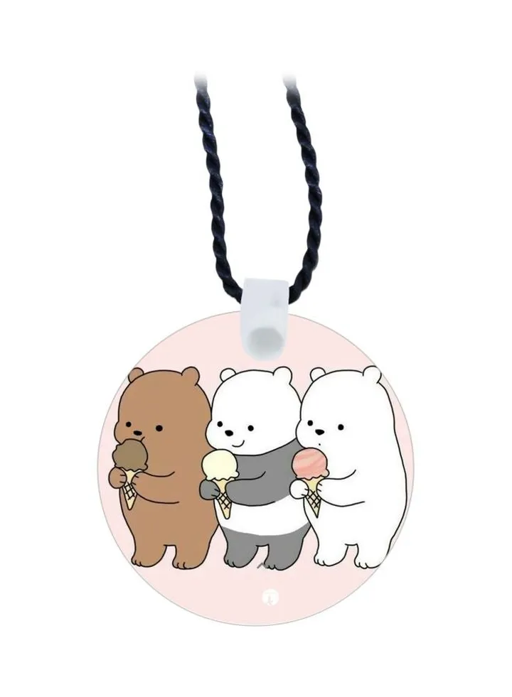 Bears Printed Pendant Necklace