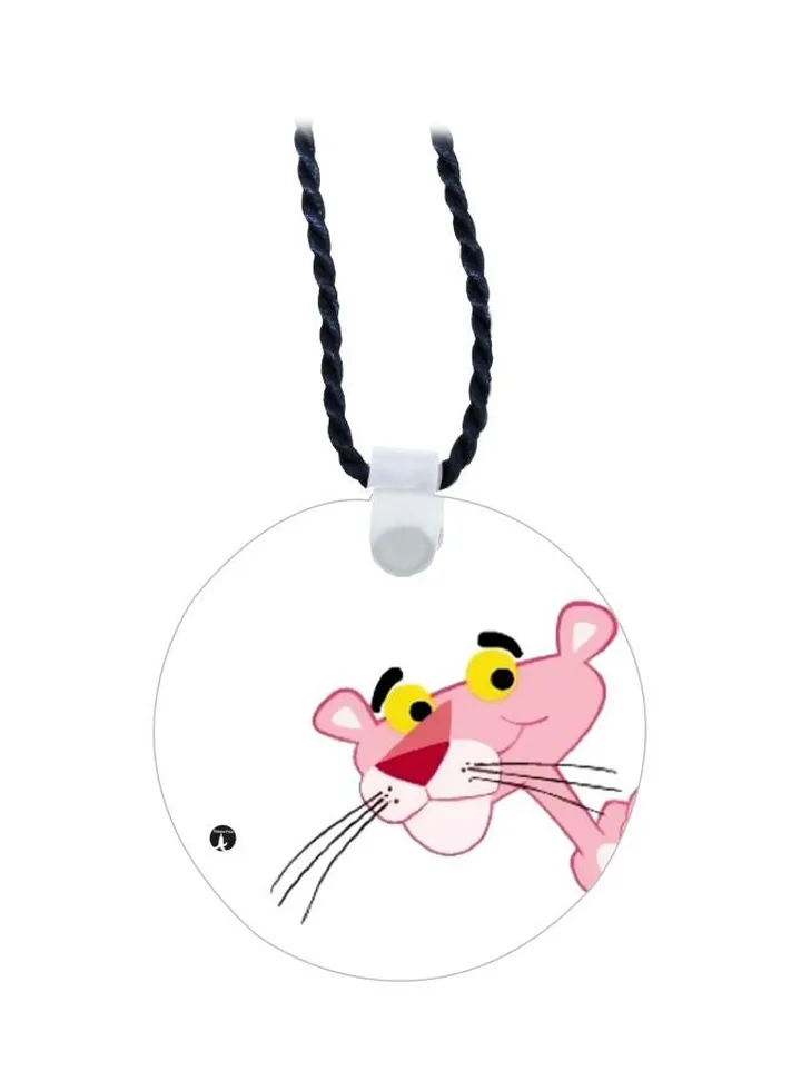 Pink Panther Printed Pendant Necklace
