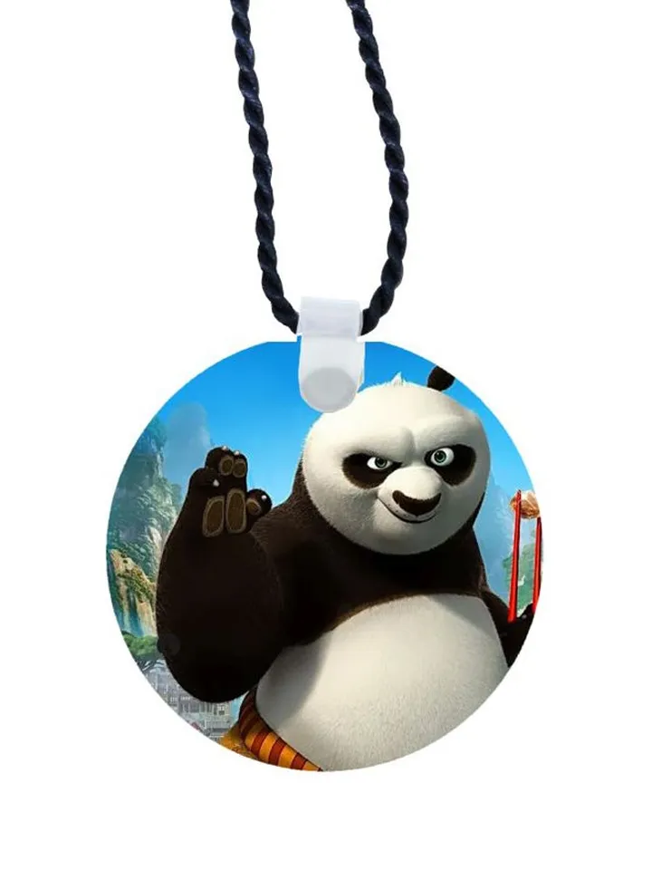 Kung Fu Panda Printed Pendant Necklace