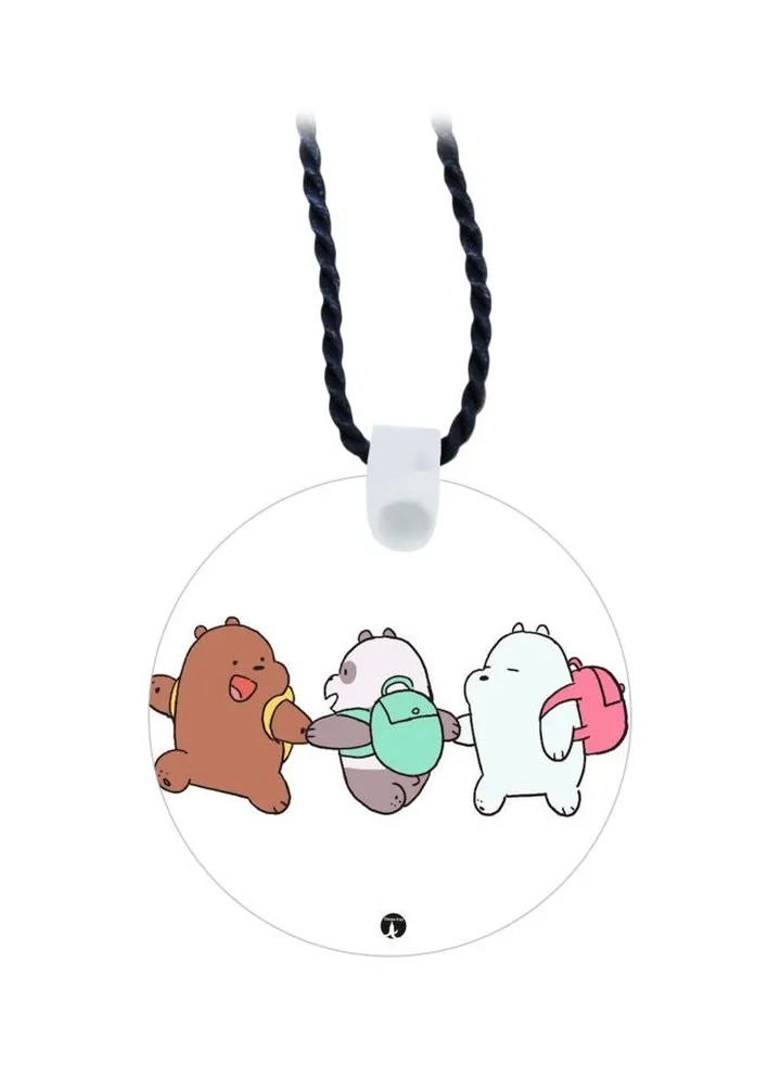 We Bare Bears Printed Pendant Necklace