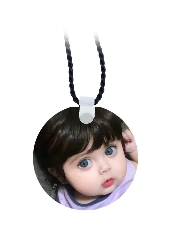Printed Pendant Necklace
