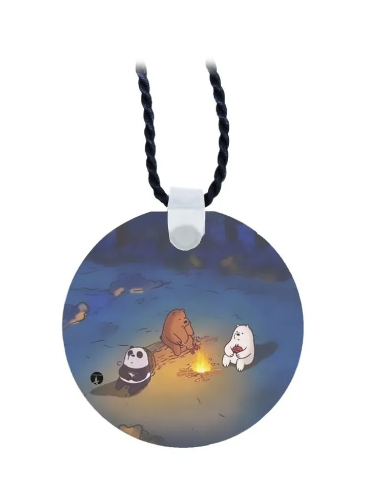 Bears Printed Pendant Necklace