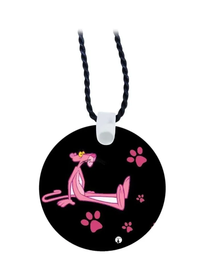 Cartoon Panther Printed Pendant Necklace
