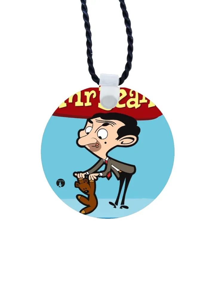 Cartoon Mr. Bean Printed Pendant Necklace
