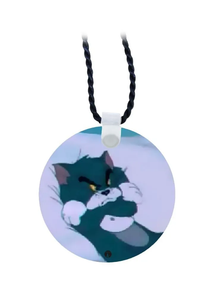 Tom Cartoon Printed Pendant Necklace