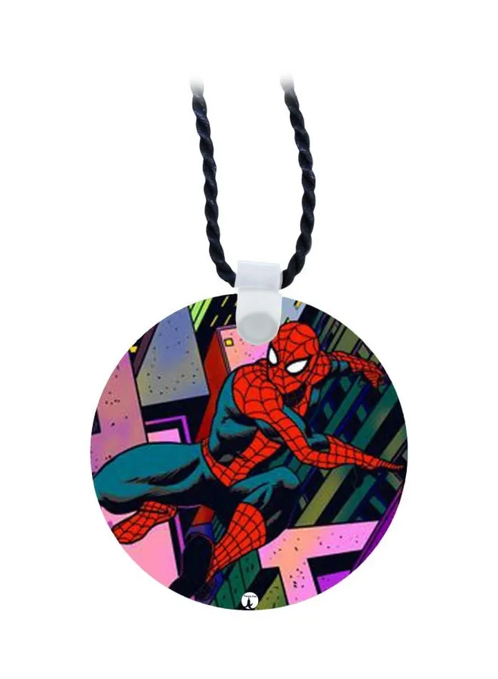 Spider Man Printed Pendant Necklace