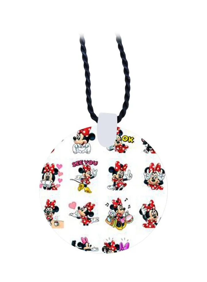 Minnie Mouse Printed Pendant Necklace