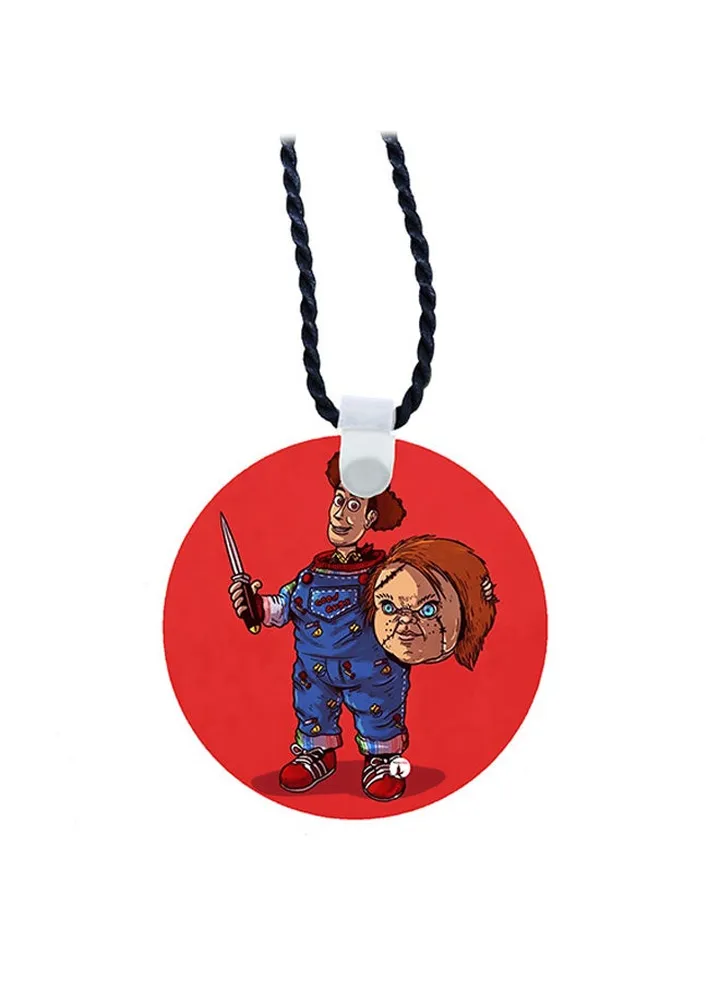 Chuck And Woody Printed Pendant Necklace