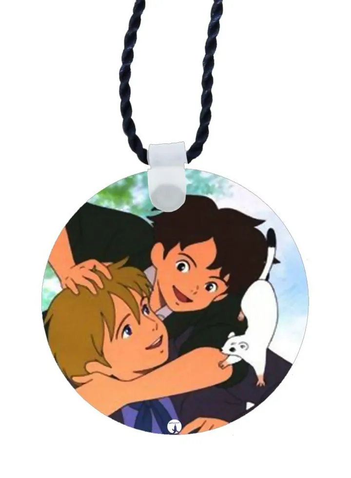 Cartoon Character Printed Pendant Necklace