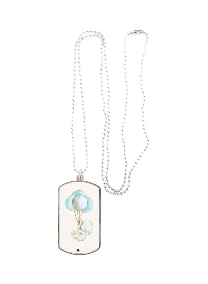 Elephant Printed Pendant Necklace