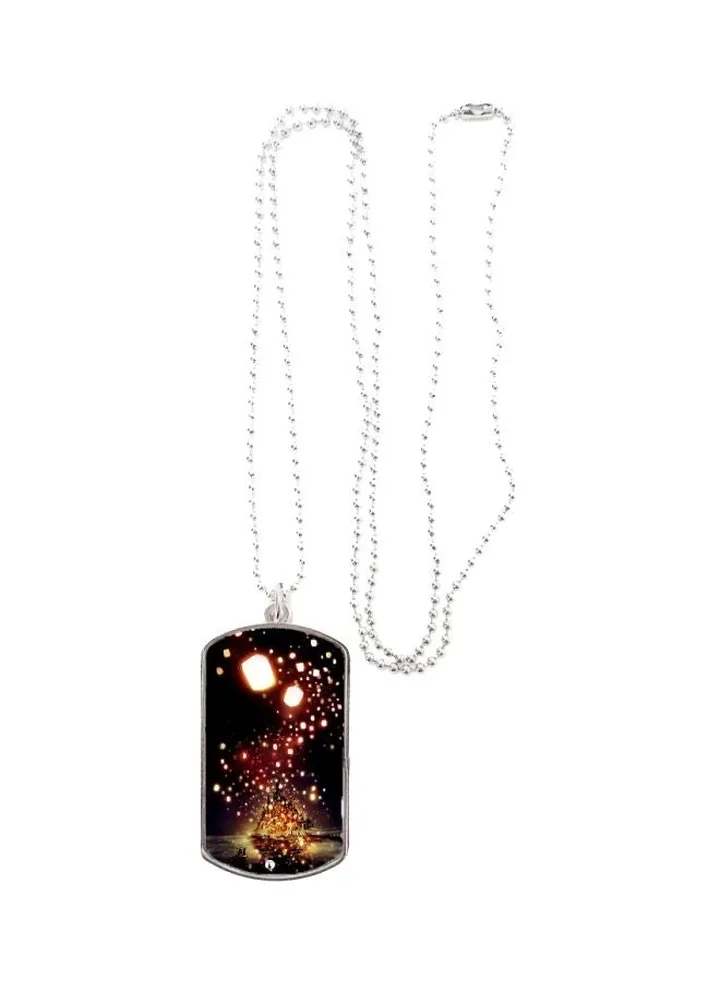 Lantern Festival Printed Pendant Necklace