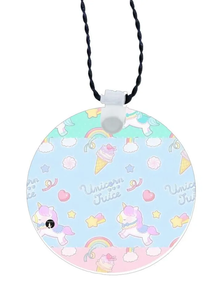Unicorn Juice Printed Pendant Necklace