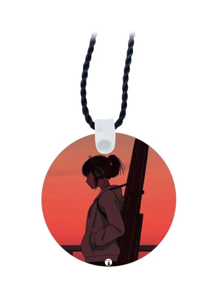 Cartoon Printed Pendant Necklace