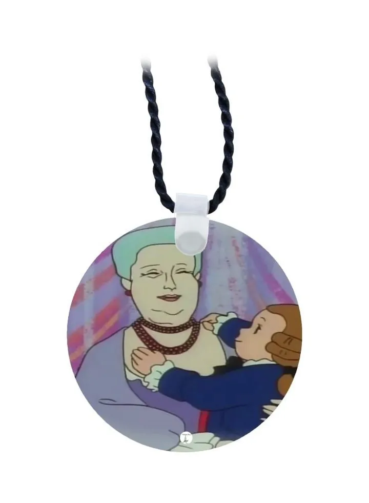 Cartoon Printed Pendant Necklace