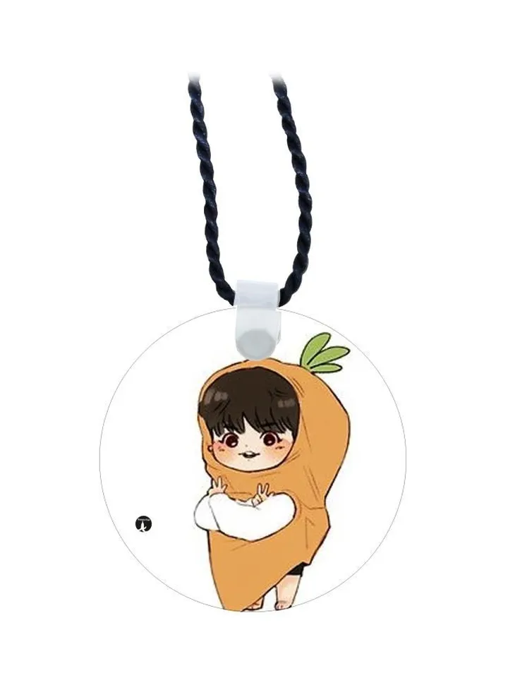 Cartoon Printed Pendant Necklace