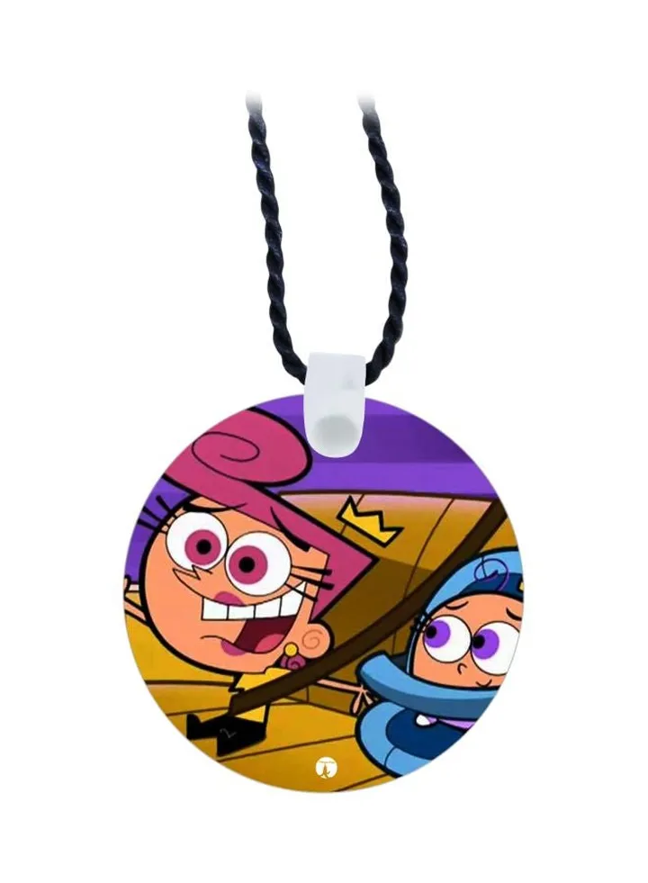 Cartoon Printed Pendant Necklace