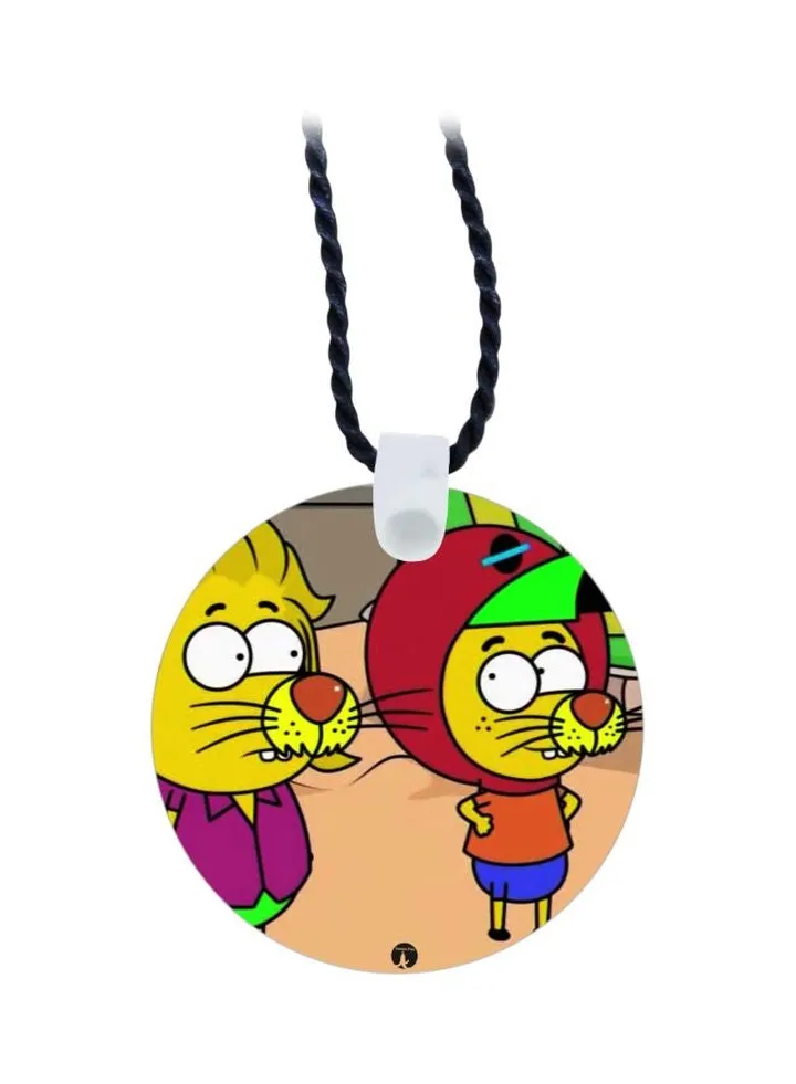 Cartoon Printed Pendant Necklace