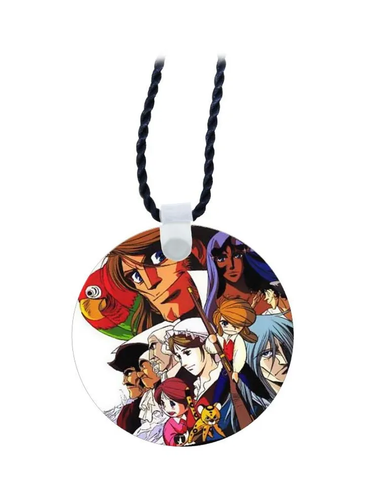 Cartoon Printed Pendant Necklace