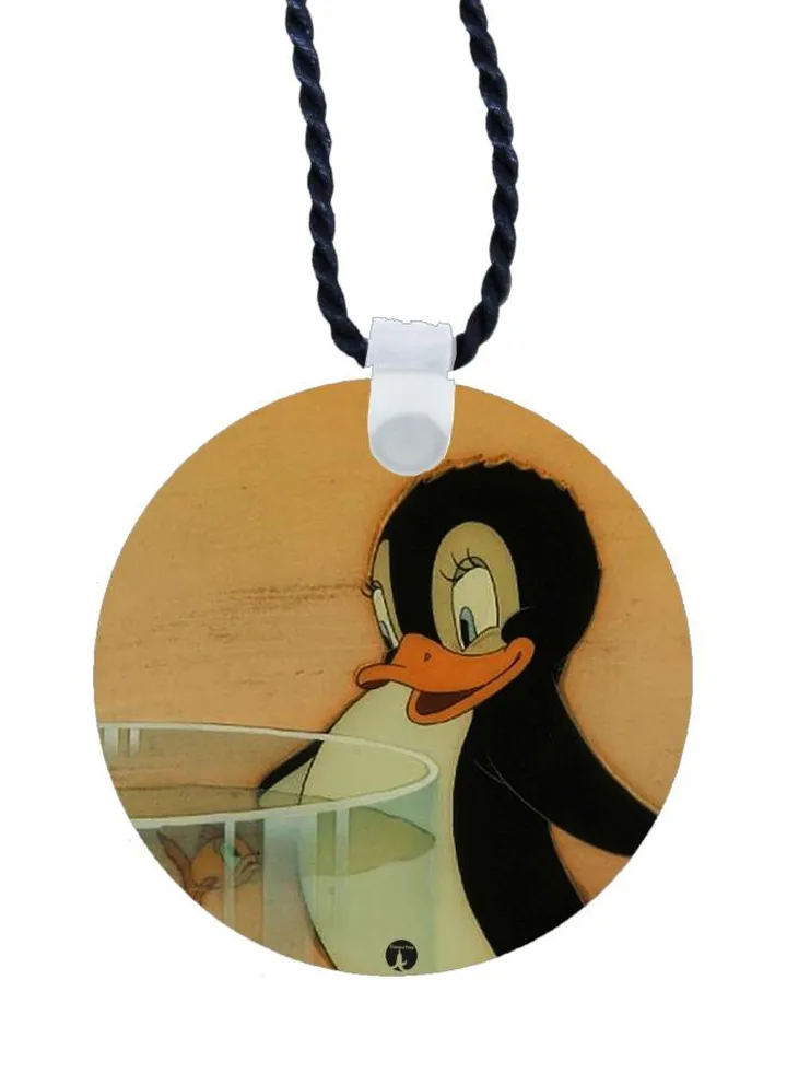 Cartoon Printed Pendant Necklace