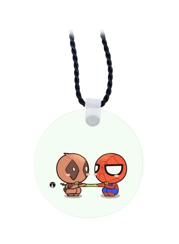 Cartoon Printed Pendant Necklace