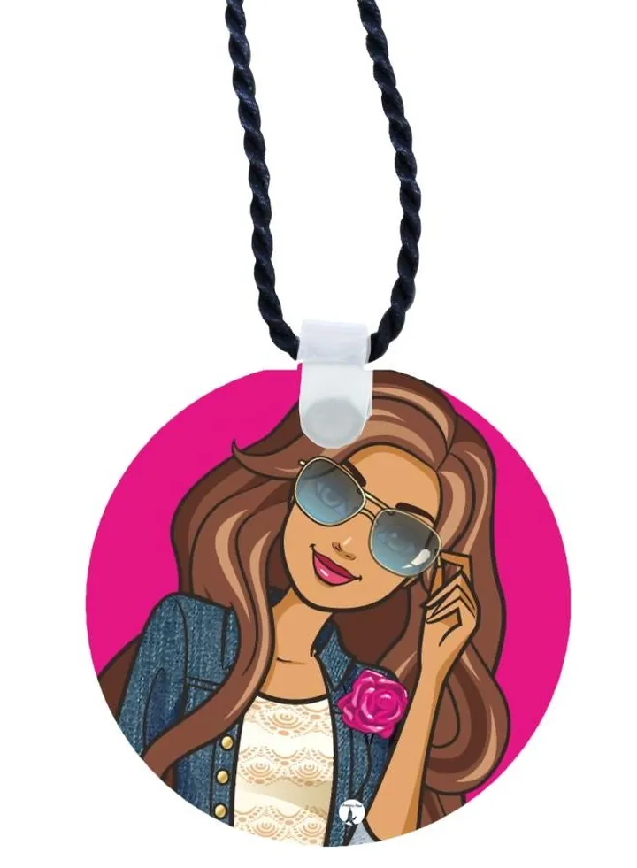 Cartoon Character Printed Pendant Necklace