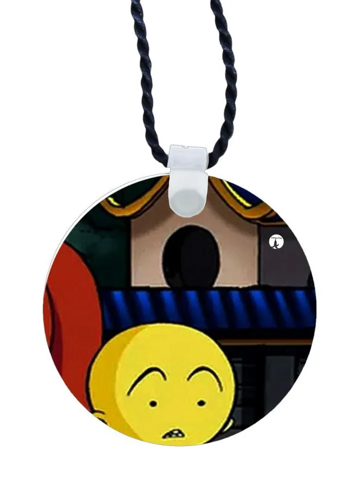 Cartoon Printed Pendant Necklace
