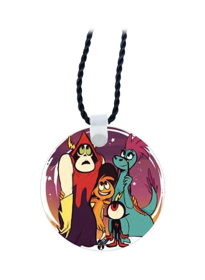 Cartoon Printed Pendant Necklace