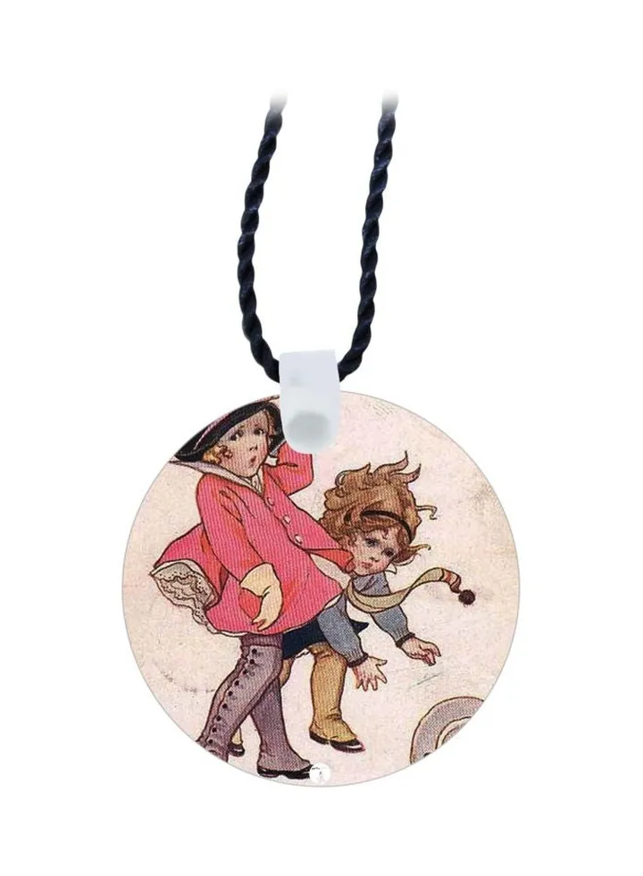 Cartoon Printed Pendant Necklace