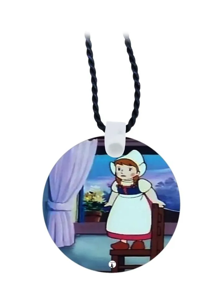 Cartoon Printed Pendant Necklace