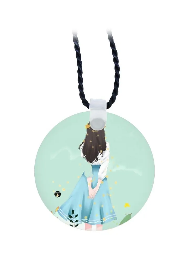 Girl Printed Pendant Necklace