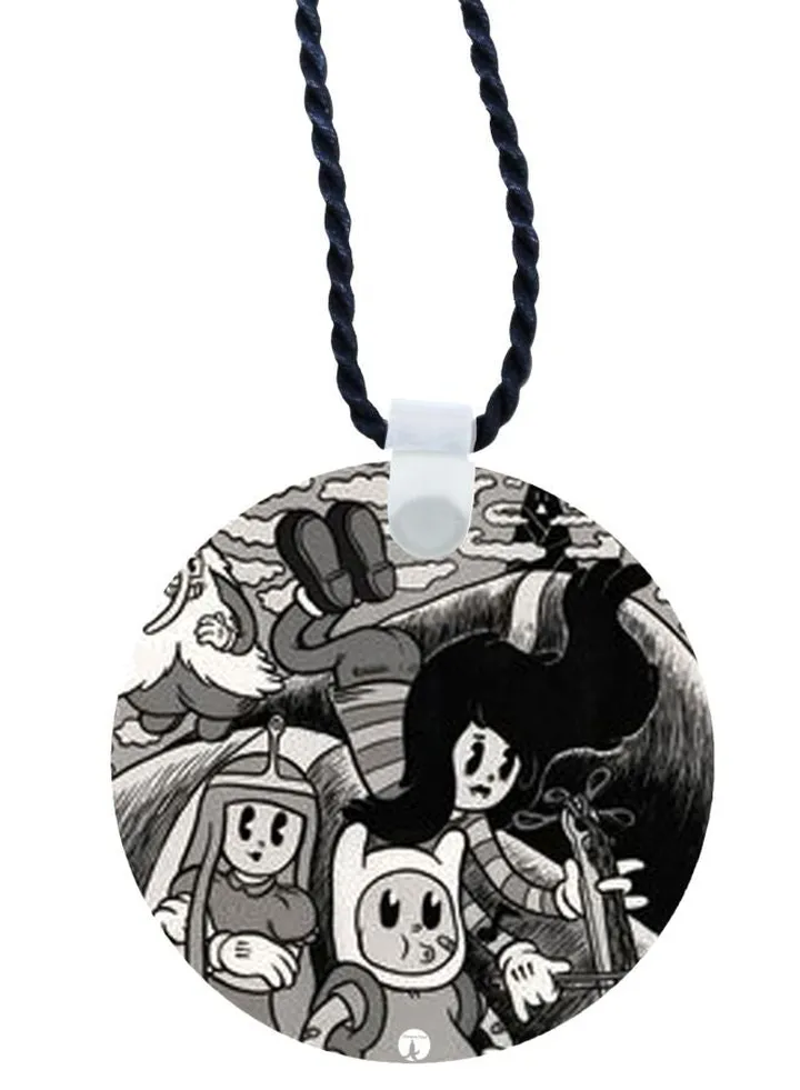 Cartoon Printed Pendant Necklace