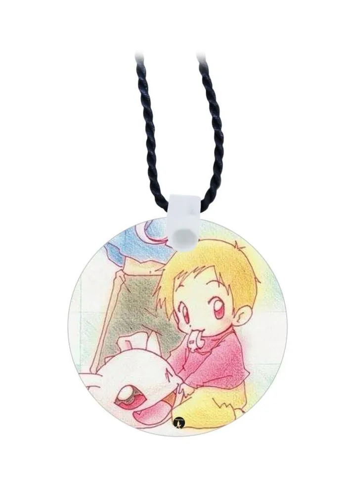 Cartoon Printed Pendant Necklace
