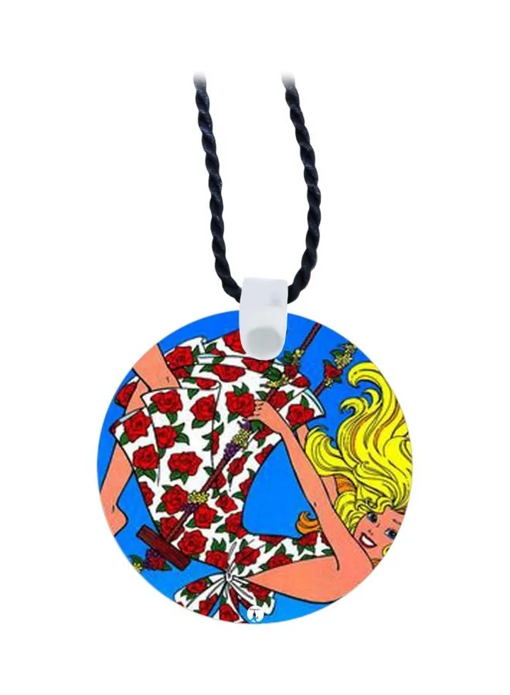 Girl Printed Pendant Necklace