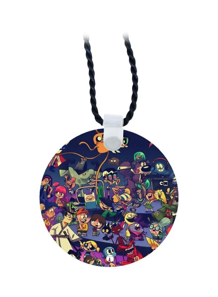 Cartoon Printed Pendant Necklace