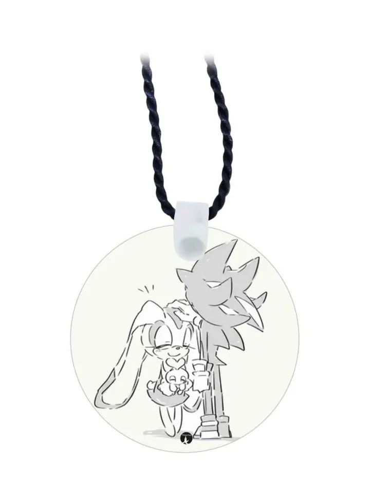 Cartoon Printed Pendant Necklace