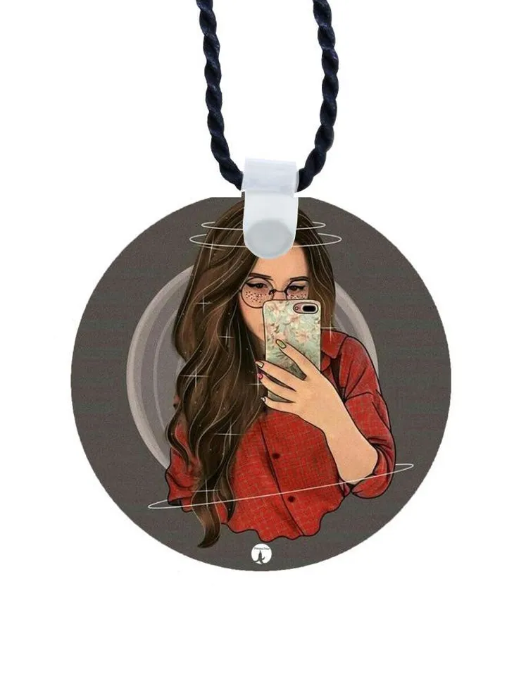 Cartoon Printed Pendant Necklace