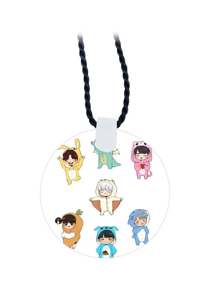 Cartoon Printed Pendant Necklace