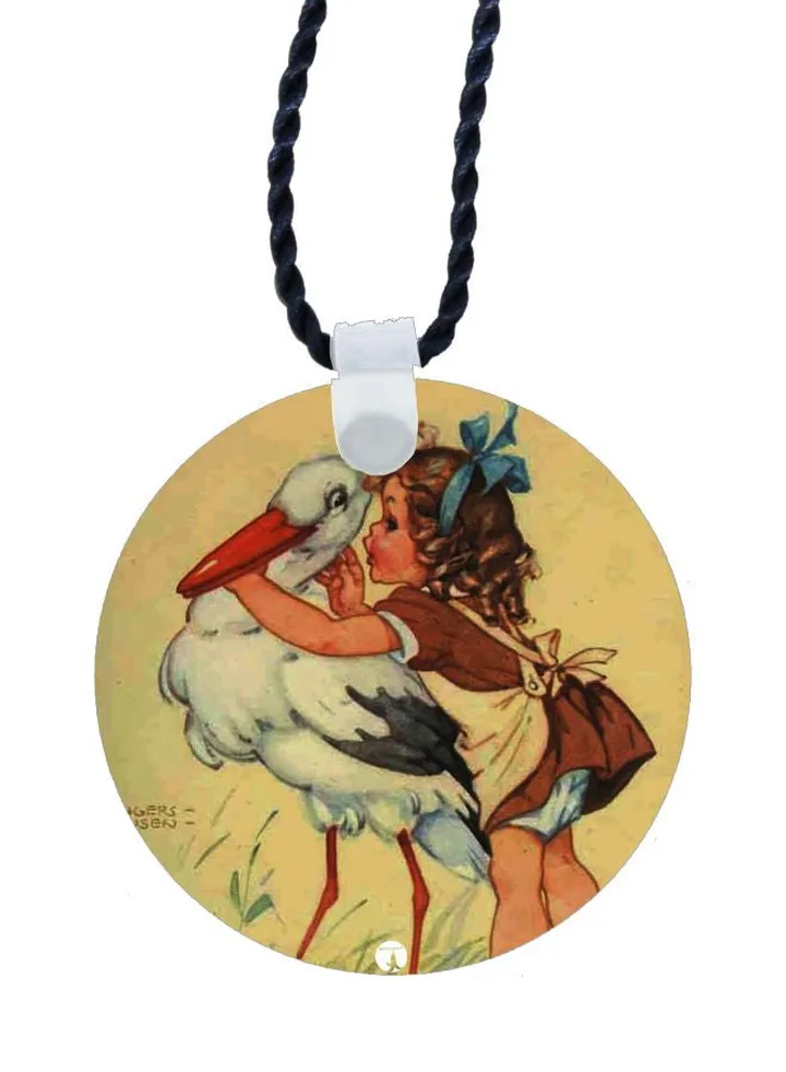 Cartoon Printed Pendant Necklace