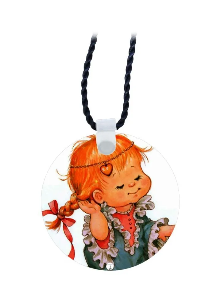 Cartoon Printed Pendant Necklace