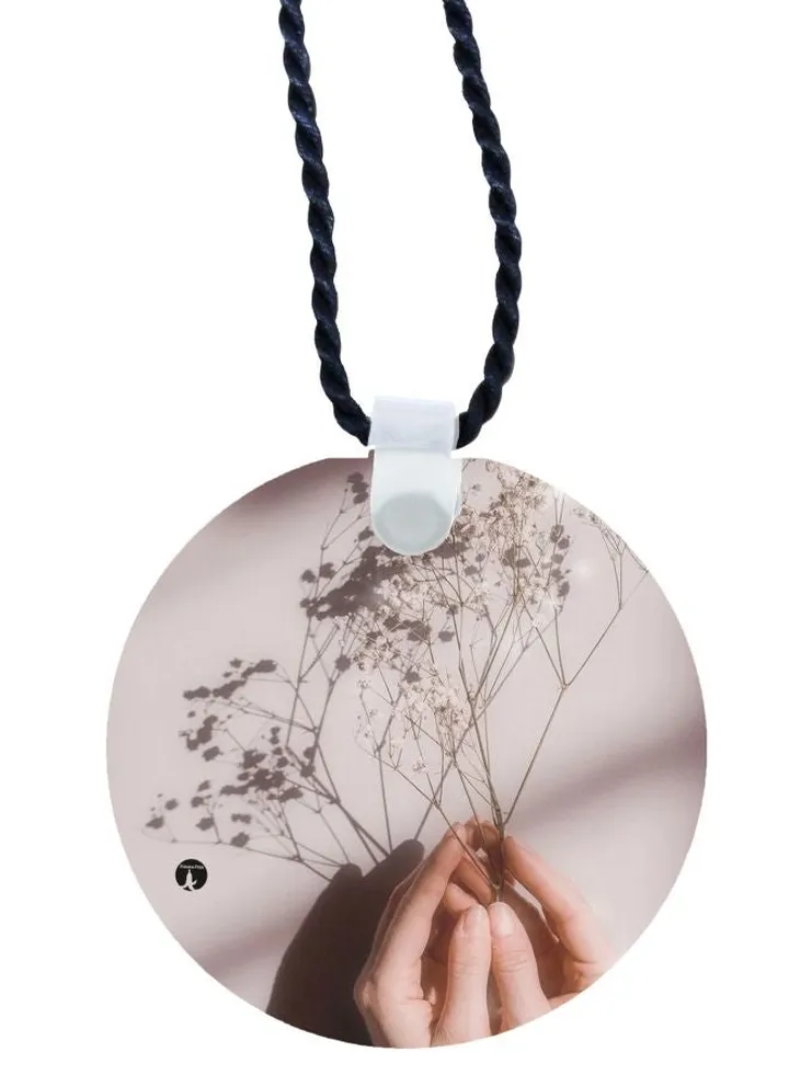 Floral Printed Pendant Necklace