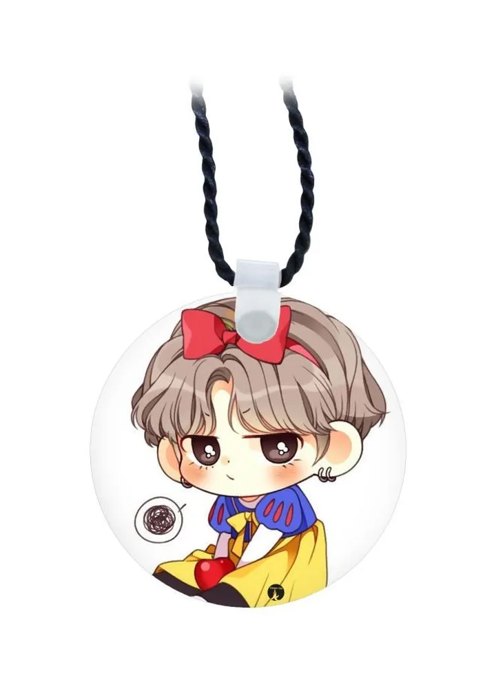 Cartoon Printed Pendant Necklace