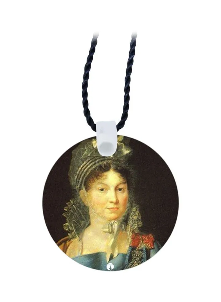 Girl Printed Pendant Necklace