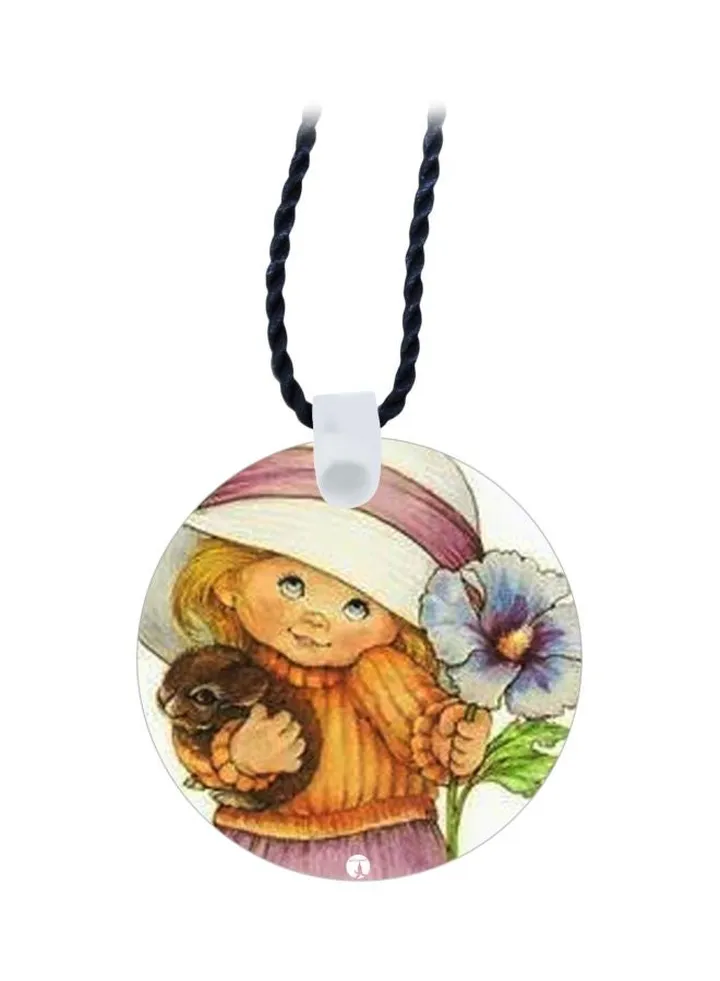 Cartoon Girl Themed Pendant Necklace