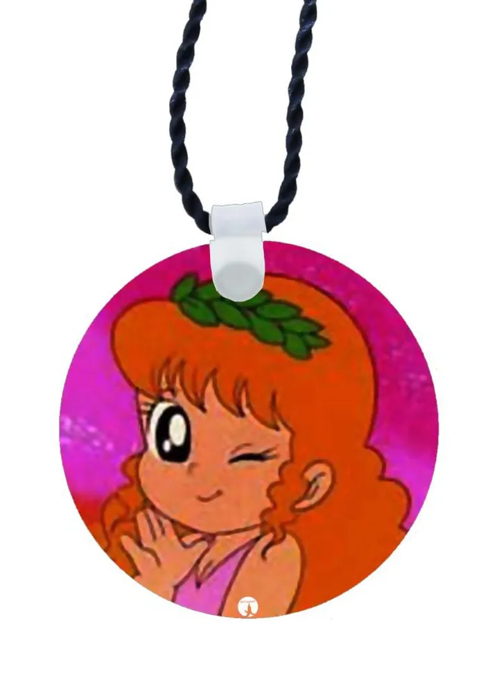 Cartoon Printed Pendant Necklace