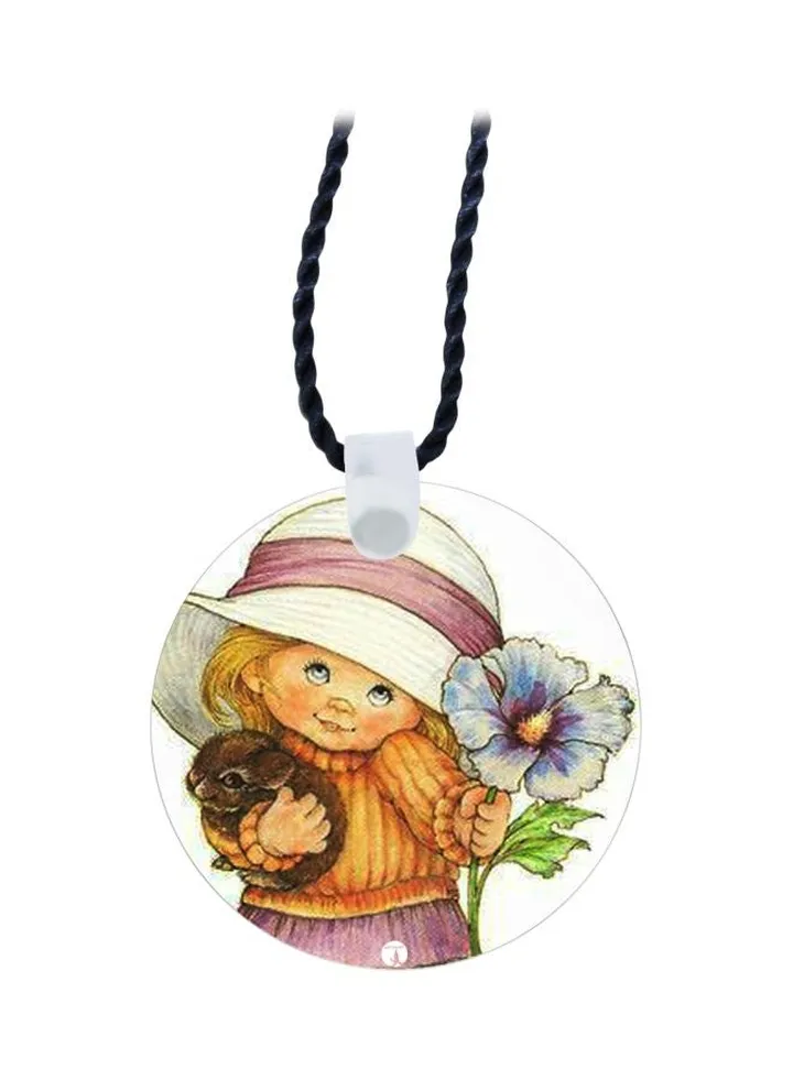 Cartoon Printed Pendant Necklace