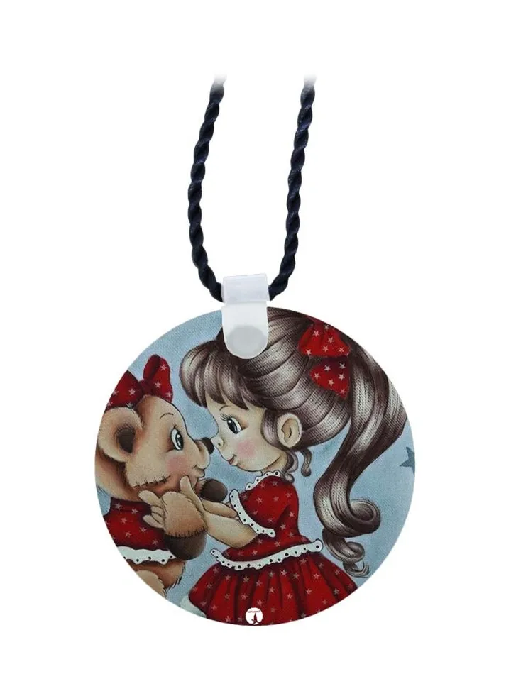Cartoon Printed Pendant Necklace