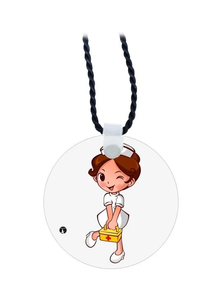 Cartoon Printed Pendant Necklace