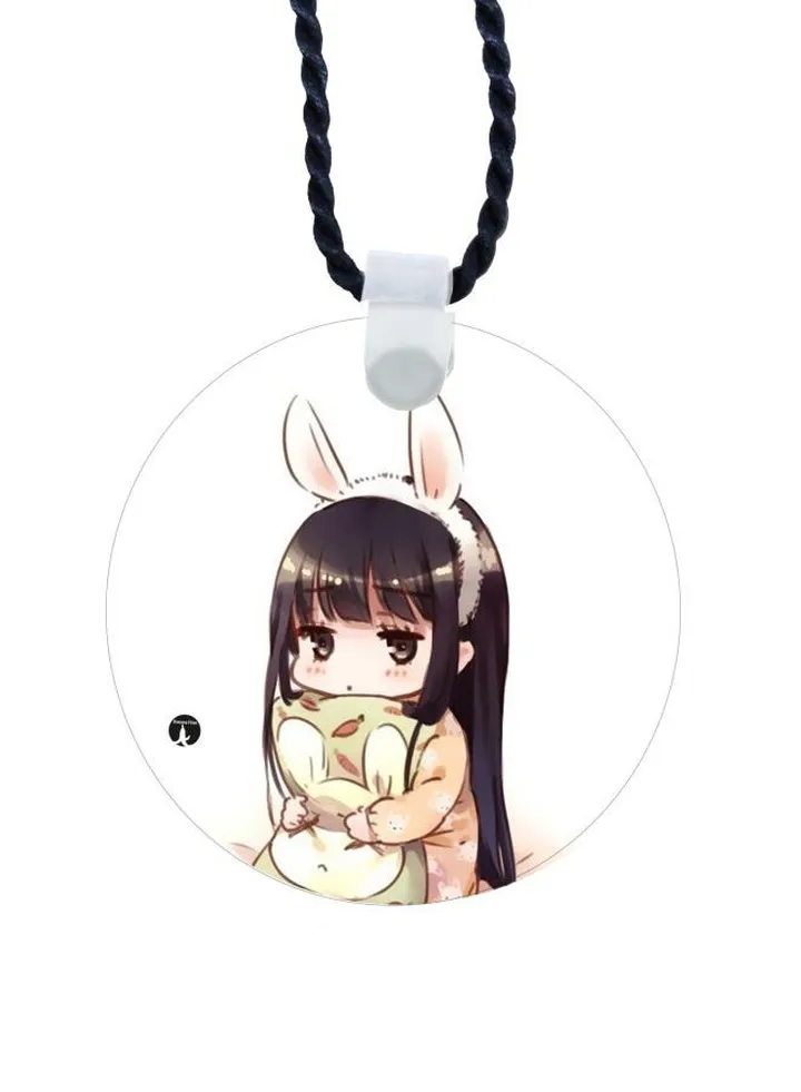 Cartoon Printed Pendant Necklace