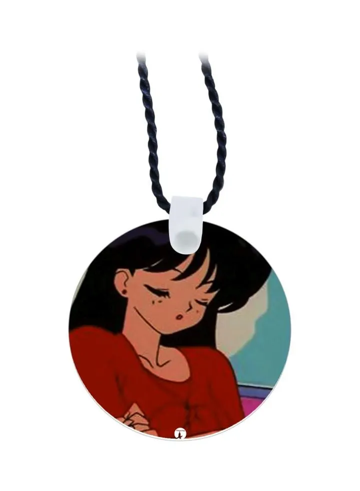 Cartoon Printed Pendant Necklace